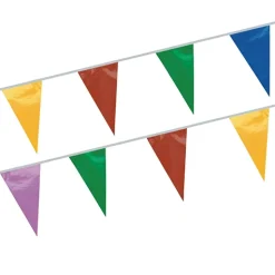 PAPSTAR Wimpelkette, Folie 20 m farbig wetterfest