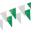 PAPSTAR Wimpelkette, Folie 10 m grün/weiß wetterfest
