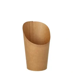PAPSTAR Wrap Cups, Pappe 230 ml 10 cm x 6 cm x 8 cm braun