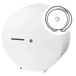 Racon MW GR Toilettenpapierspender Metall weiß Maxi Jumbo