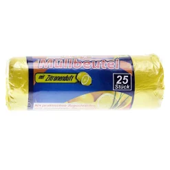 Reinex Duft Müllbeutel mit Zitronenduft 20 Liter, gelb, 8my