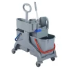 RMV Doppelfahrwagen ECO 2 x 18 Liter, Kunststoff mit Seitengriff und Ablagekorb