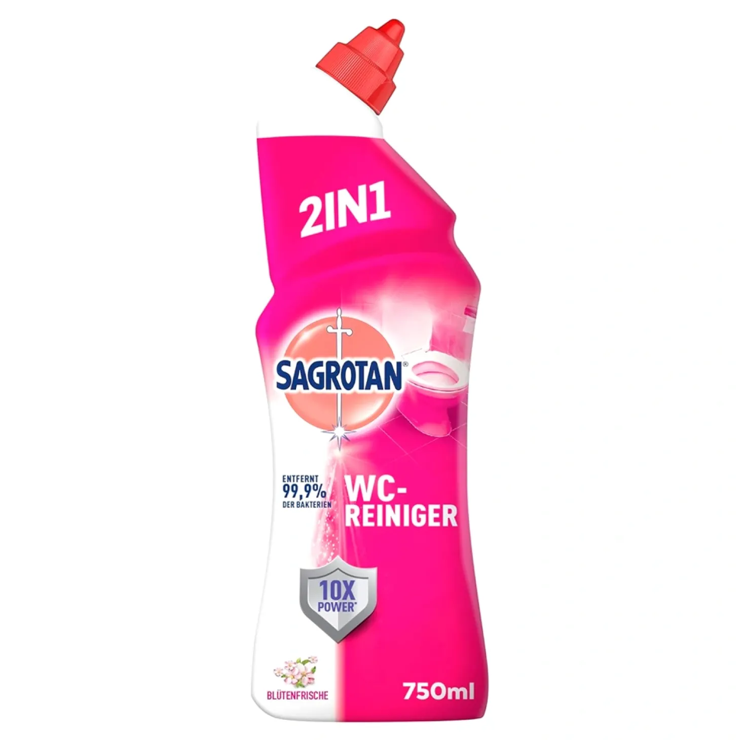 Sagrotan WC-Reiniger Blütenfrische 2in1