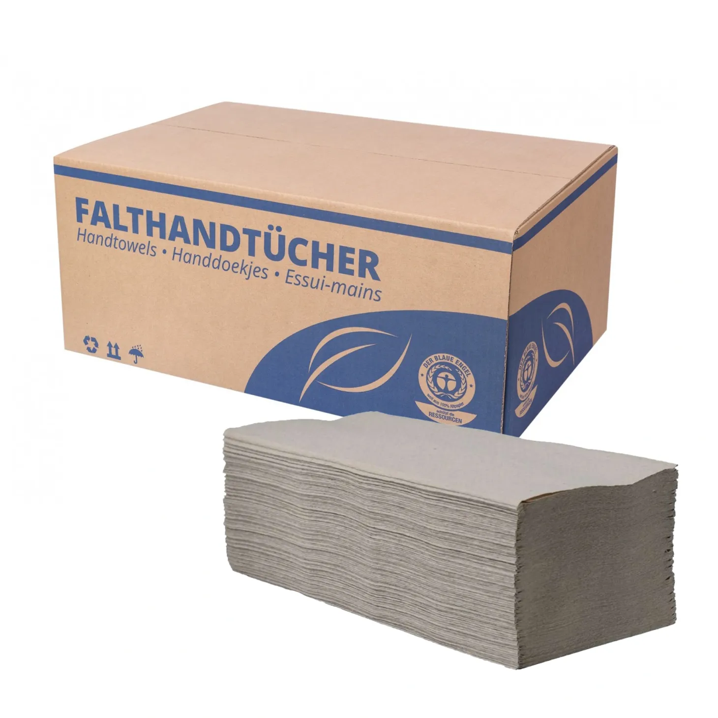 Sarima Falthandtücher ZZ-Falz, 25 x 23 cm, 1-lagig, naturweiß