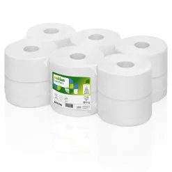 Satino by Wepa Comfort Toilettenpapier Mini Jumbo hochweiß JT1, 2-lagig, 150 Meter