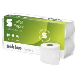 Satino by Wepa Comfort Toilettenpapier MT1, Recycling, 2-lagig, 400 Blatt