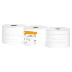 Satino by Wepa HiCycle Toilettenpapier Midi Jumbo hochweiß JT2, 2-lagig, 380 Meter