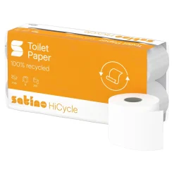 Satino by Wepa HiCycle Toilettenpapier MT1, Recycling, 3-lagig, 200 Blatt