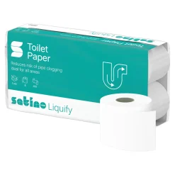 Satino by Wepa Liquify Toilettenpapier MT1, Recycling, 3-lagig, 250 Blatt