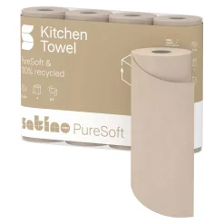 Satino by Wepa Pure Soft Küchenrollen Recycling 2-lagig beige
