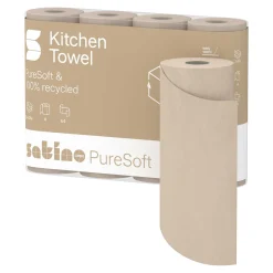 Satino by Wepa Pure Soft Küchenrollen Recycling 3-lagig beige