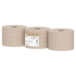 Satino by Wepa PureSoft Toilettenpapier Midi Jumbo beige JT2, Recycling, 2-lagig, 380 Meter