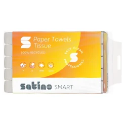 Satino by Wepa Smart Papierhandtücher Tissue PT3 PT4, Recycling, V-Falz (ZZ), 24x23, 2-lagig, grün