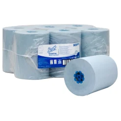 Scott Essential 6696 Slimroll System-Handtuchrollen, 1-lagig, blau, 190 Meter