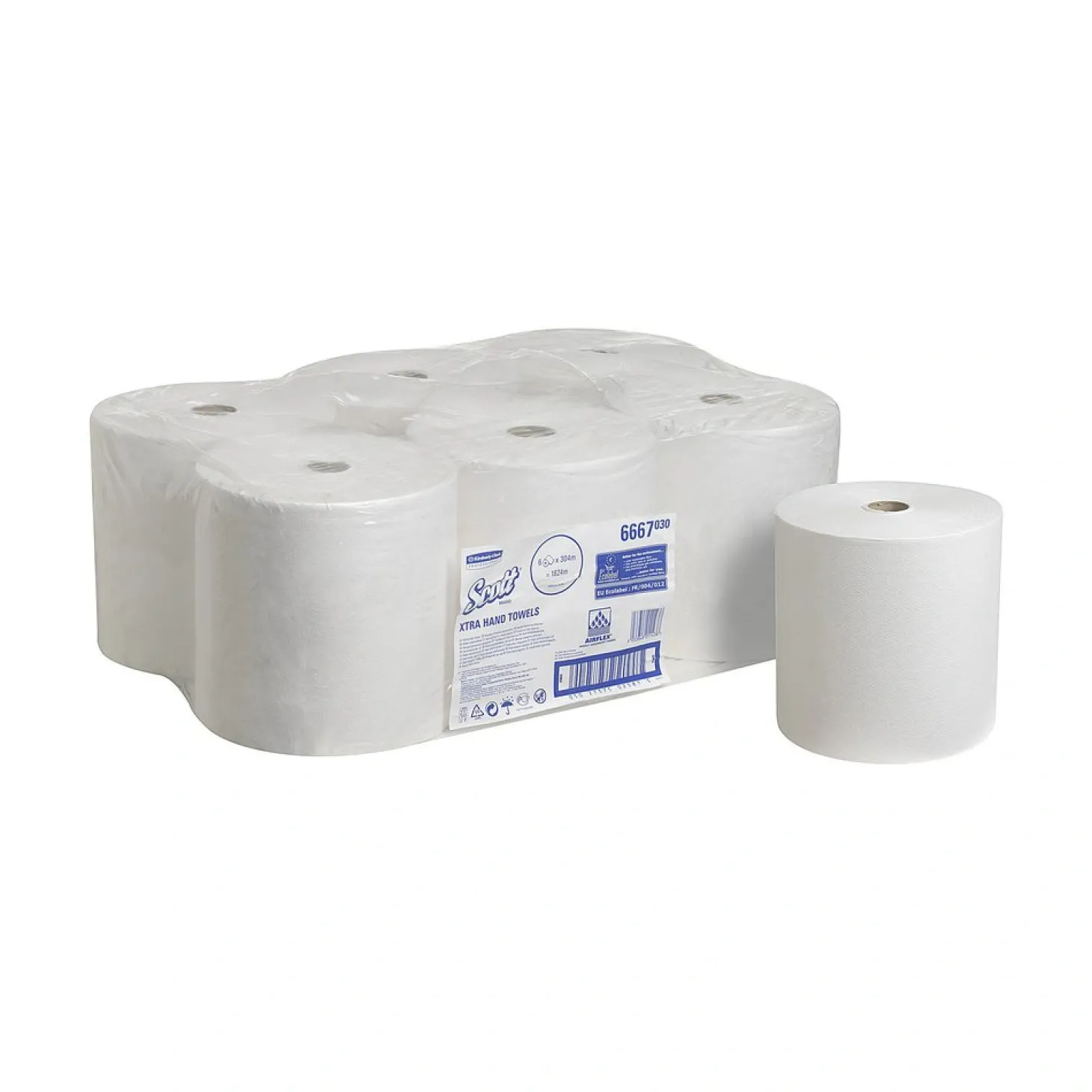 Scott 6667 KC Airflex Handtuchrollen, 1-lagig, 304 Meter