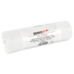 SEMYtop HDPE Müllbeutel mit Tragegriff 35 Liter, weiß, 14 my (Typ extra)