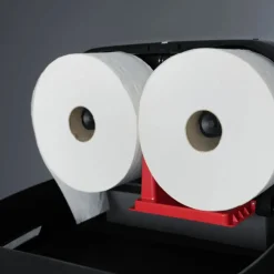 SEMYtop Maxi Jumbo Toilettenpapierspender für 2 Rollen bis Ø 23 cm