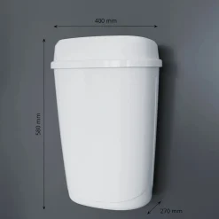 SEMYtop Mülleimer 32 Liter Kunststoff glänzend