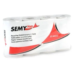 SEMYtop Toilettenpapier Recycling, 2-lagig, grau, 250 Blatt