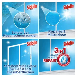 Sidolin streifenfrei Zitrus Glasreiniger mit Sprühpistole