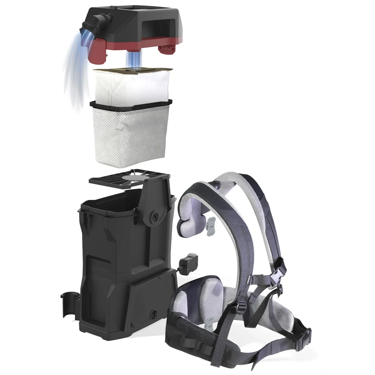 Sprintus BoostiX ZERO kabelgebundener Rucksacksauger