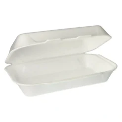 Starpak Allzweckboxen mit Klappdeckel, XPS 1800 ml 7,5 cm x 24 cm x 13,3 cm weiß