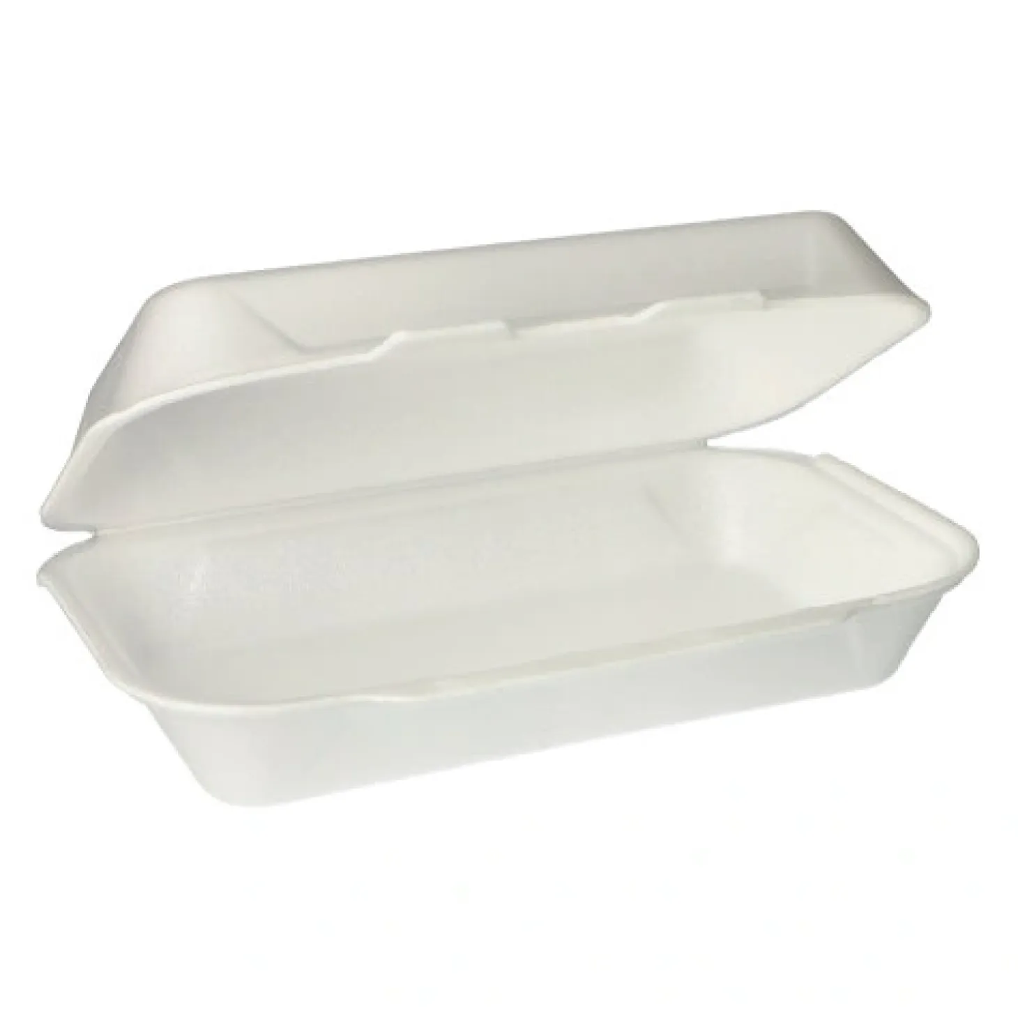 Starpak Allzweckboxen mit Klappdeckel, XPS 1800 ml 7,5 cm x 24 cm x 13,3 cm weiß