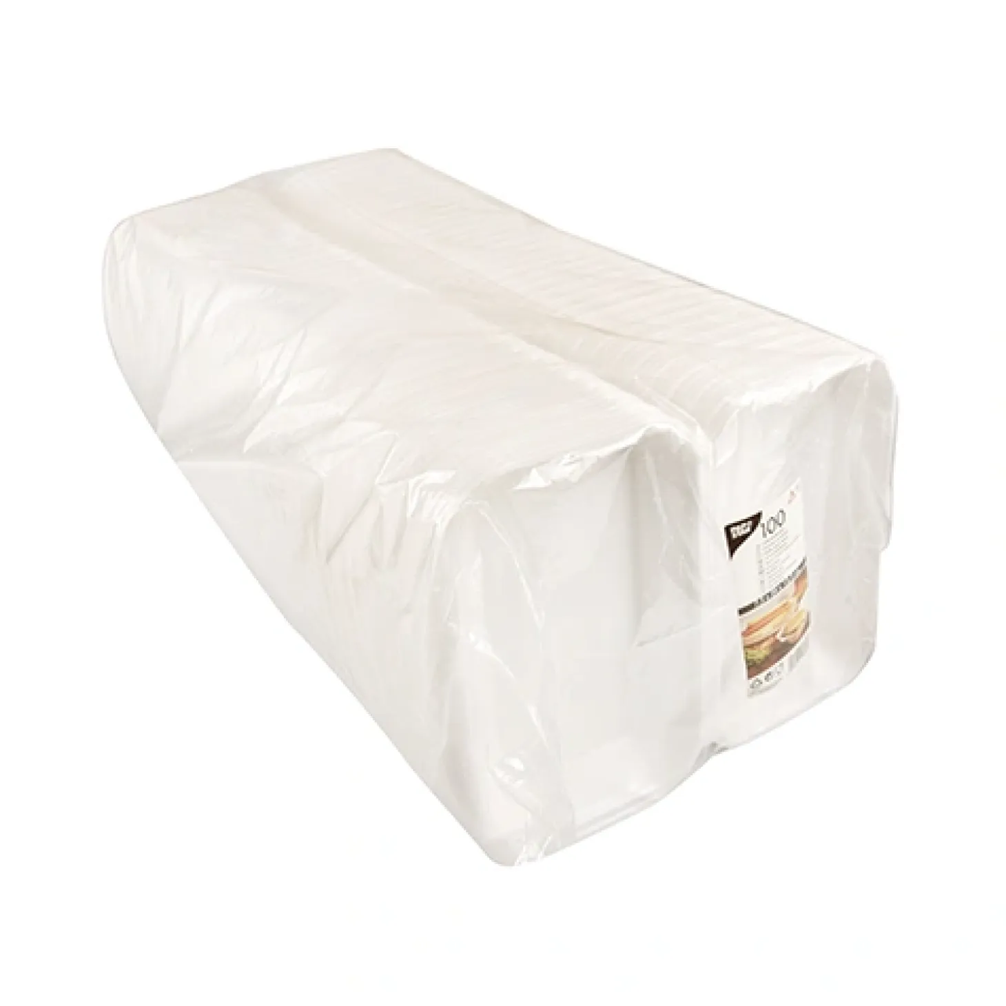 Starpak Allzweckboxen mit Klappdeckel, XPS 1800 ml 7,5 cm x 24 cm x 13,3 cm weiß