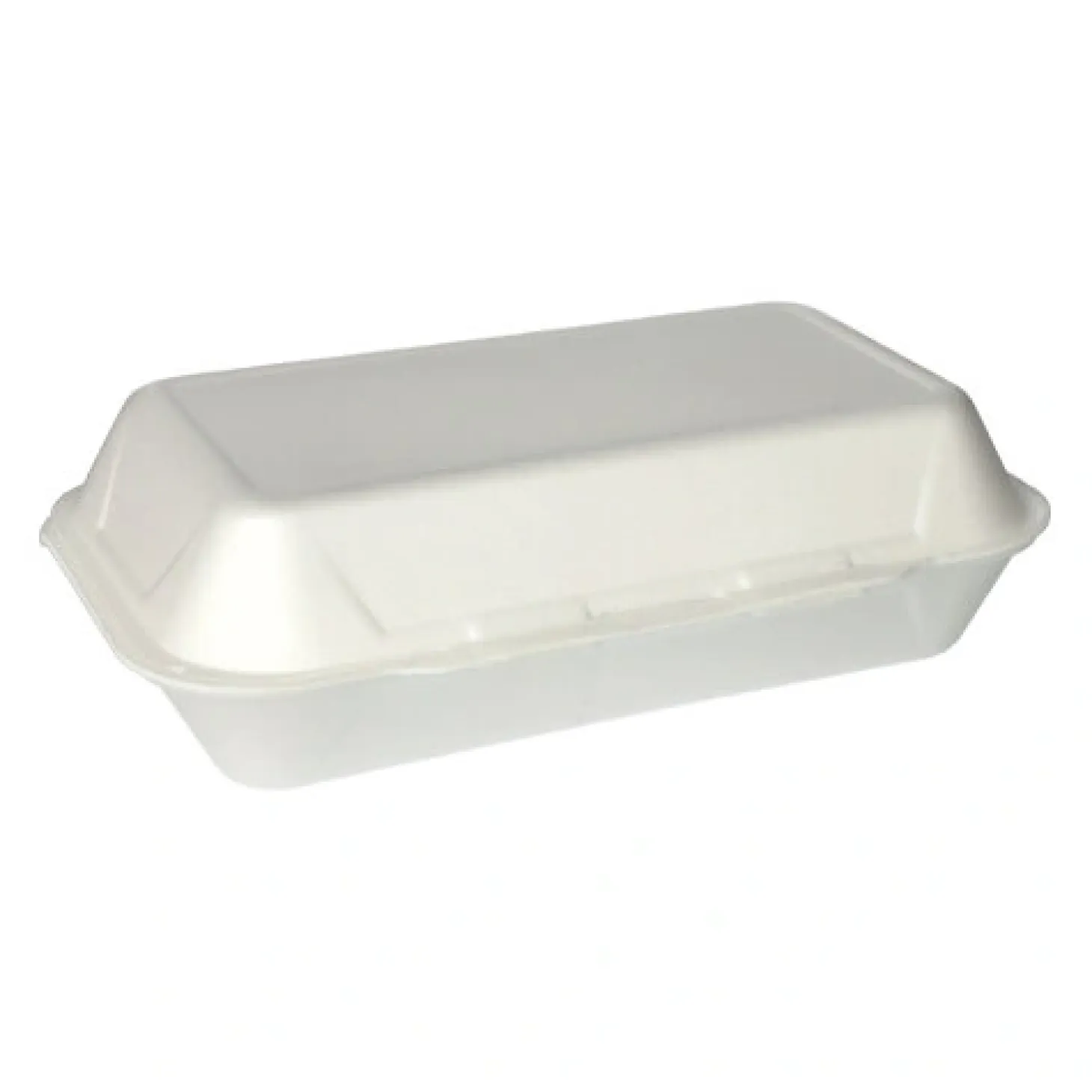 Starpak Allzweckboxen mit Klappdeckel, XPS 1800 ml 7,5 cm x 24 cm x 13,3 cm weiß