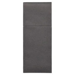 Starpak Bestecktaschen, Airlaid 40 cm x 48 cm anthrazit "Premium" mit Besteckfalz