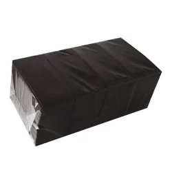 Starpak Bestecktaschen, Airlaid 40 cm x 33 cm schwarz mit Besteckfalz