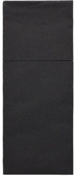 Starpak Bestecktaschen, Airlaid 40 cm x 48 cm schwarz "Premium" mit Besteckfalz
