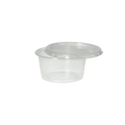 Starpak Deckel für Dressingbecher, PP rund Ø 7,1 cm, 0,5 cm transparent