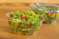 Starpak Deckel für Salatschalen, R-PET rund Ø 18 cm, 1,5 cm klar