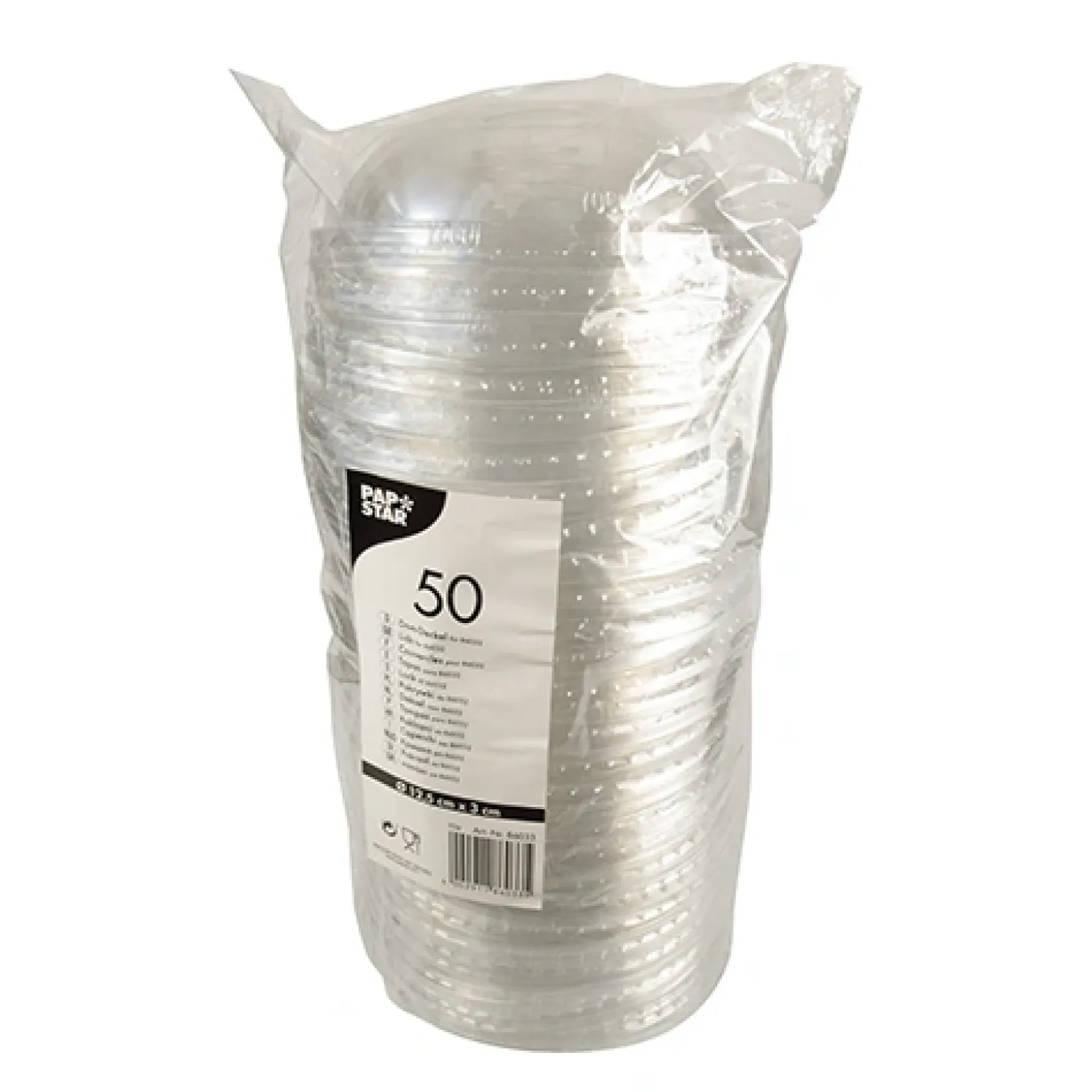 Starpak Deckel für Salatschalen, PS "To Go" Ø 12,5 cm, 2,1 cm klar
