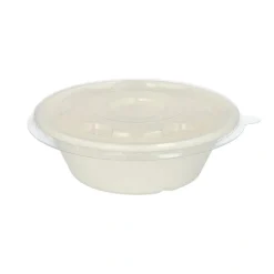 Starpak Deckel für Schalen R-PET rund Ø 17 cm, 1,5 cm weiß