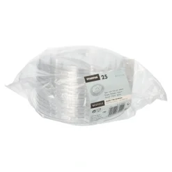 Starpak Deckel für Schalen R-PET rund Ø 17 cm, 1,5 cm weiß