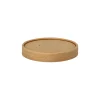 Starpak Deckel für Suppenbecher, Pappe rund Ø 9,8 cm, 1,6 cm braun