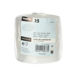 Starpak Deckel für Suppenbecher, PP rund Ø 9,8 cm, 1 cm transparent