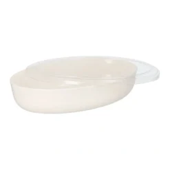 Starpak Deckel PET für Schalen oval 1 cm x 16,5 cm x 26 cm glasklar "Cella"