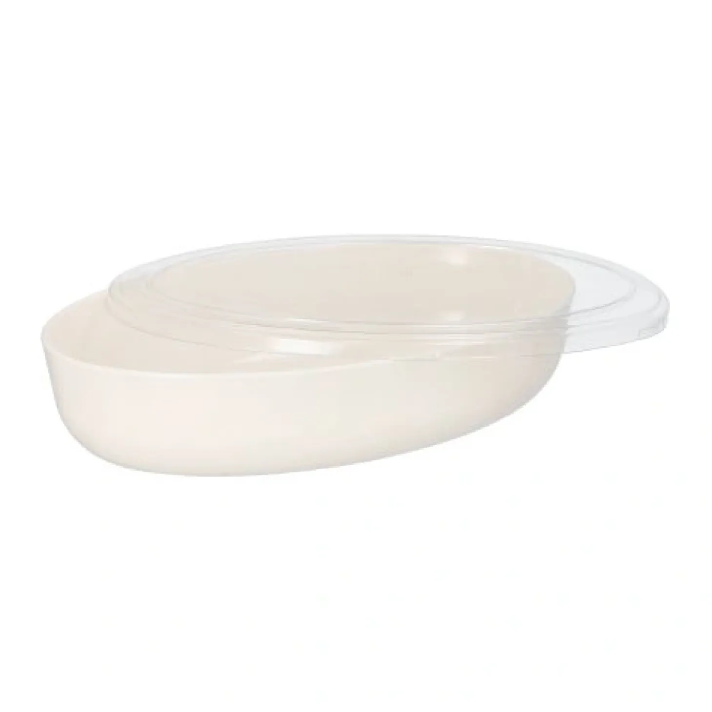 Starpak Deckel PET für Schalen oval 1 cm x 16,5 cm x 26 cm glasklar "Cella"