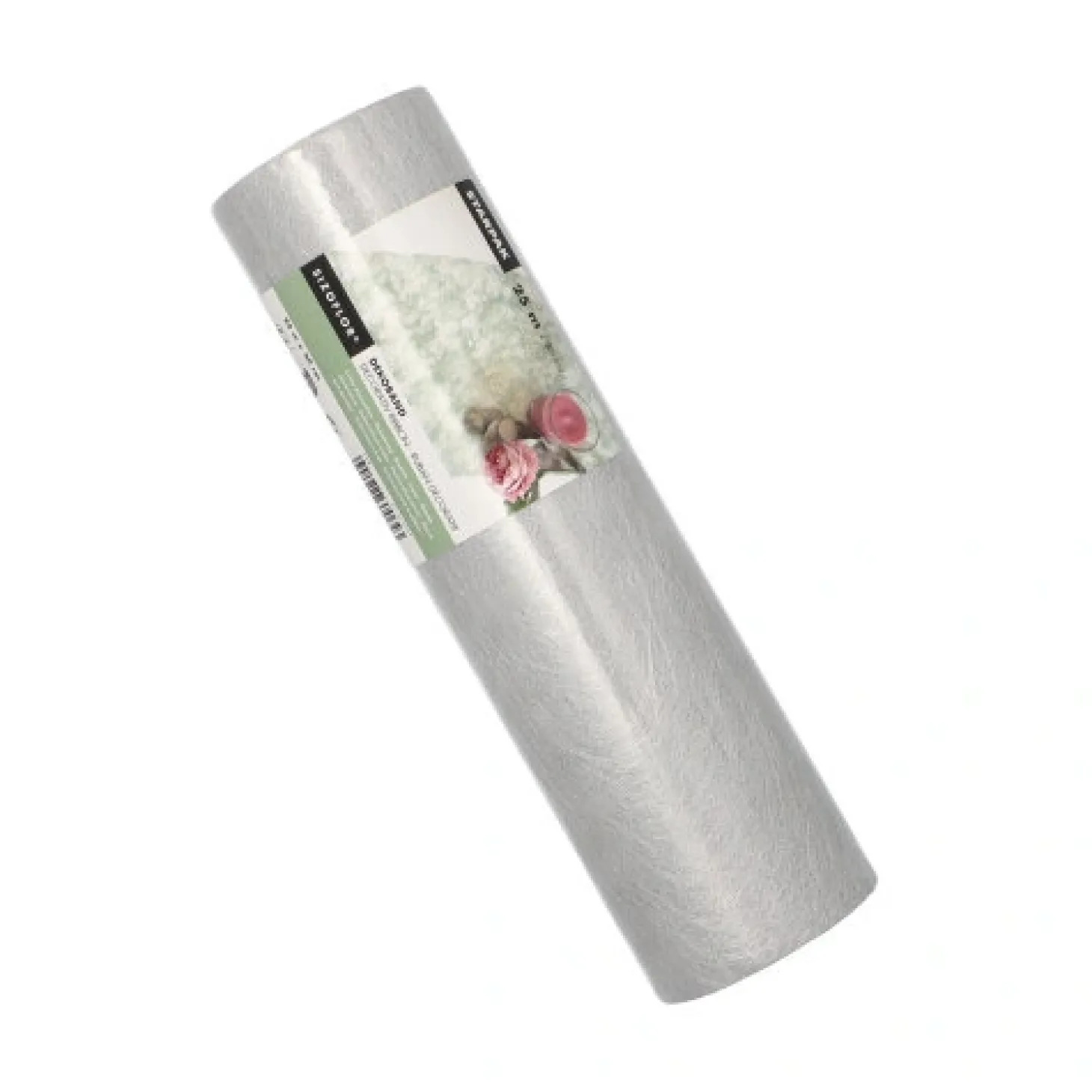 Starpak Dekoband "Sizoflor" 25 m x 30 cm silber