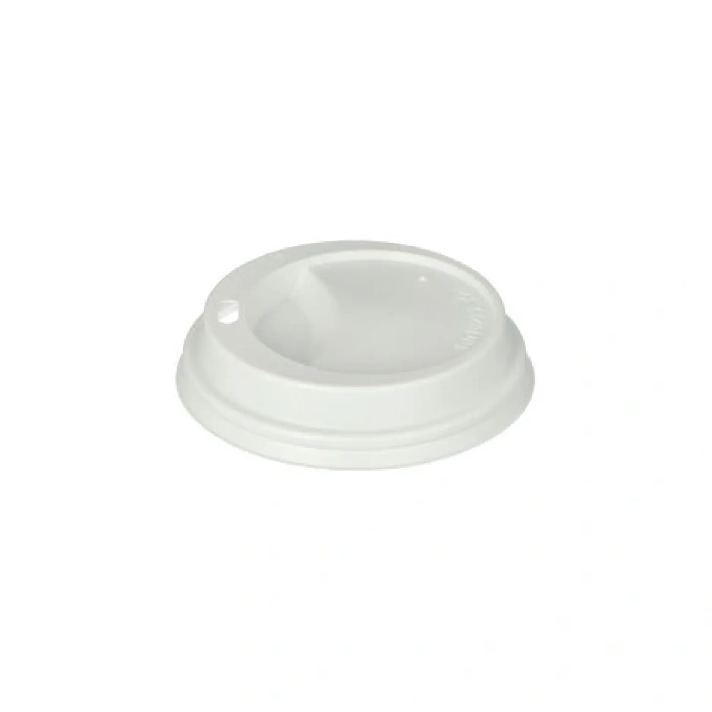 Starpak Dom-Deckel, PS "To Go" rund Ø 8 cm, 2 cm weiß