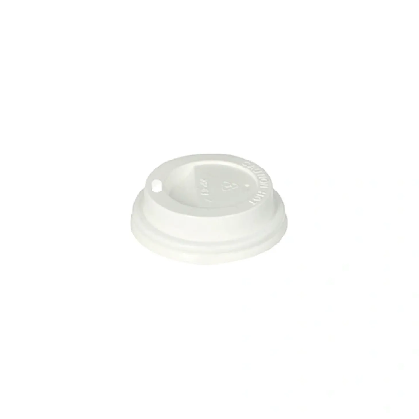 Starpak Dom-Deckel, PS "To Go" rund Ø 6 cm, 2 cm weiß