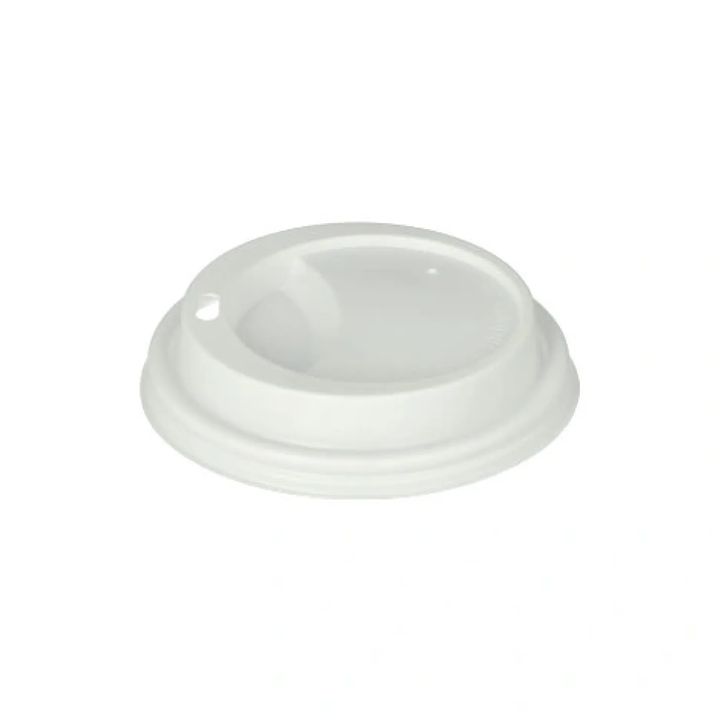 Starpak Dom-Deckel, PS "To Go" rund Ø 9 cm, 1,8 cm weiß