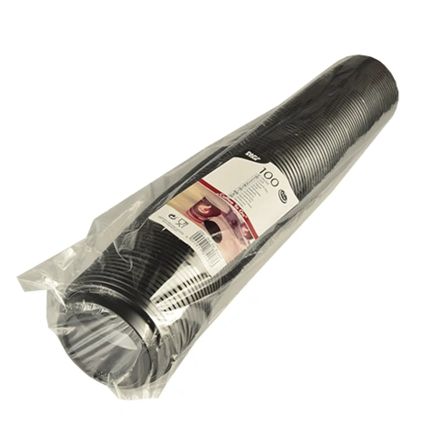 Starpak Dom-Deckel, PS "To Go" rund Ø 8 cm, 2 cm schwarz