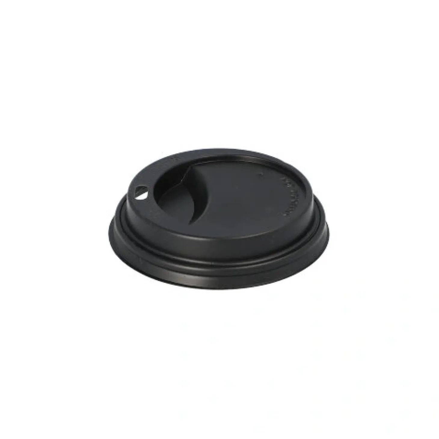 Starpak Dom-Deckel, PS "To Go" rund Ø 8 cm, 2 cm schwarz