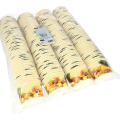 Starpak Eisbecher, Pappe rund 250 ml Ø 10 cm, 6 cm rosa "Triangle", 6 x 200 Stück