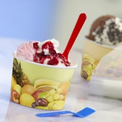 Starpak Eisbecher, Pappe rund 125 ml Ø 8 cm, 4,8 cm "Früchte"