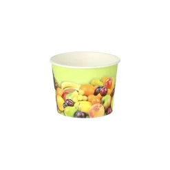 Starpak Eisbecher, Pappe rund 100 ml Ø 7 cm, 5,3 cm "Früchte"